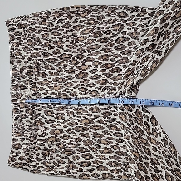 Chicos Pants So Slimming Girlfriend Slim Ankle Animal Cheetah Leopard Print 4R - Picture 9 of 12